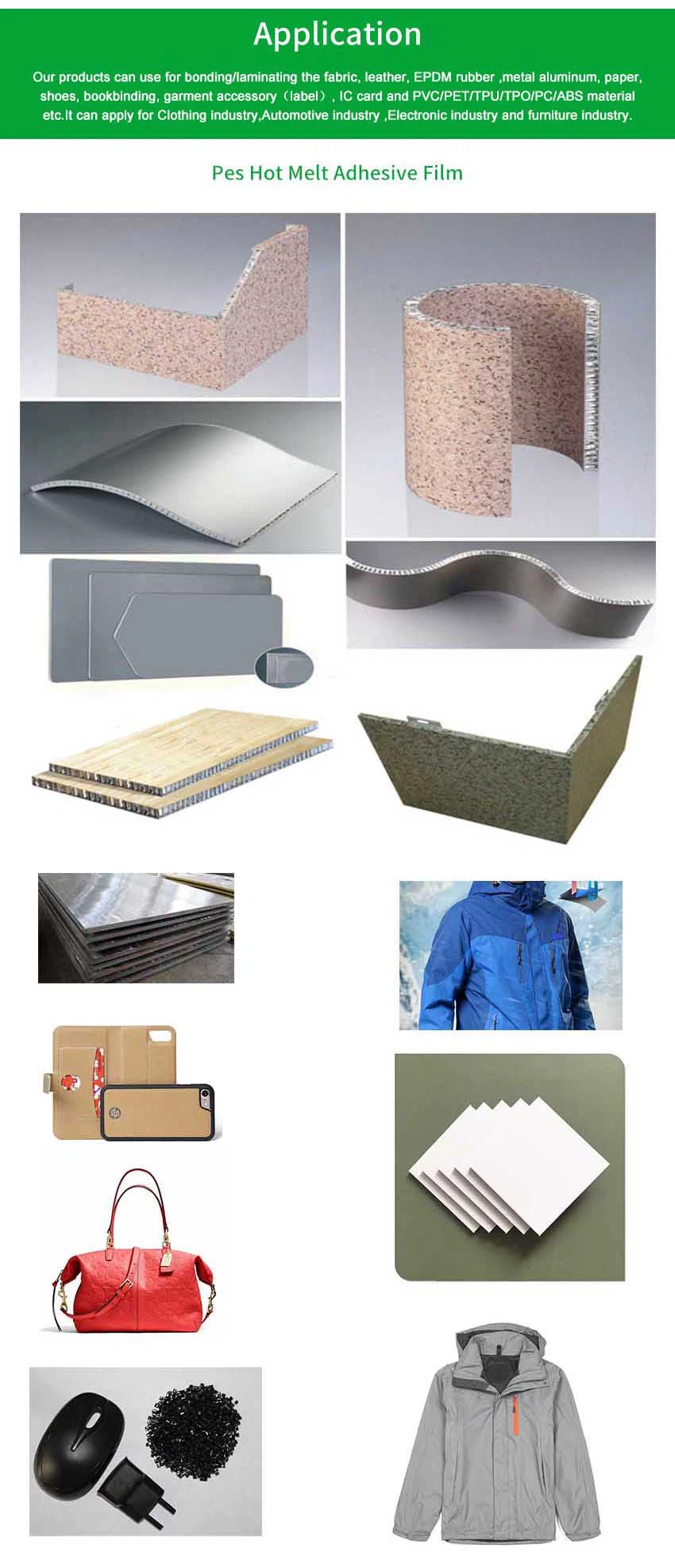 info-1-1 18Thermoplastic Double Sided hot melt adhesive film